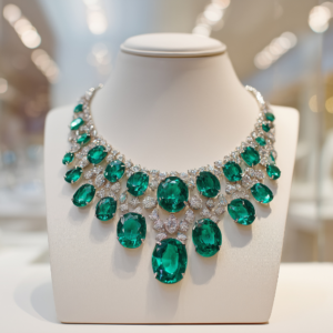 American Diamond Stone silver Necklace
